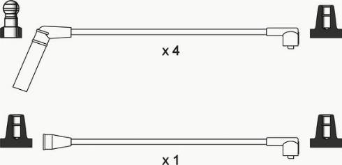 WAI ISL386 - Set cablaj aprinder aaoparts.ro