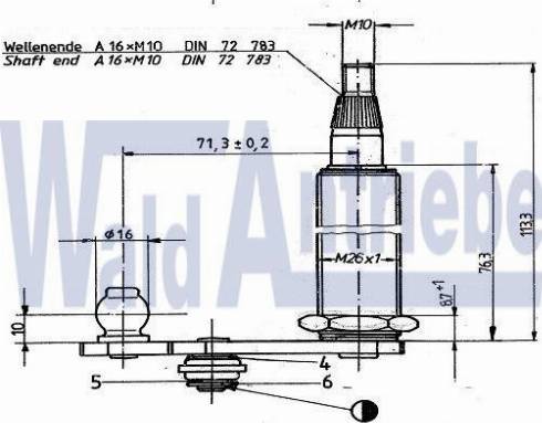 WaldAntriebe 109024 - Lagar stergator aaoparts.ro