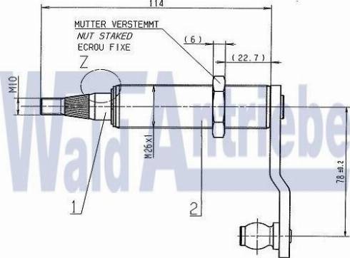 WaldAntriebe 107016 - Lagar stergator aaoparts.ro