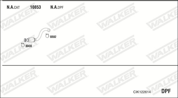 Walker CIK122614 - Sistem de esapament aaoparts.ro