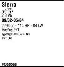 Walker FO56058 - Sistem de esapament aaoparts.ro