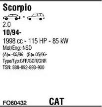 Walker FO60432 - Sistem de esapament aaoparts.ro