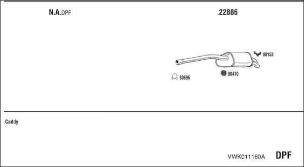Walker VWK011160A - Sistem de esapament aaoparts.ro