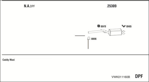 Walker VWK011160B - Sistem de esapament aaoparts.ro