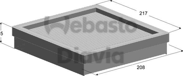 Webasto 82D0325150A - Filtru, aer habitaclu aaoparts.ro