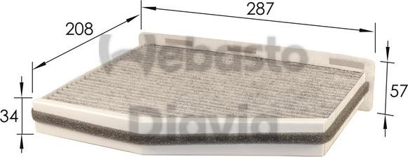 Webasto 82D0325174CA - Filtru, aer habitaclu aaoparts.ro