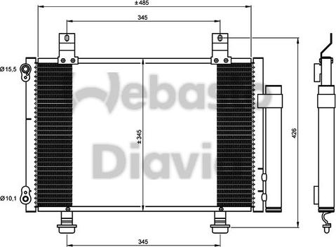 Webasto 82D0225622A - Condensator, climatizare aaoparts.ro