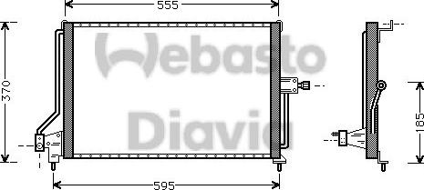 Webasto 82D0225047B - Condensator, climatizare aaoparts.ro