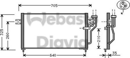 Webasto 82D0225127A - Condensator, climatizare aaoparts.ro