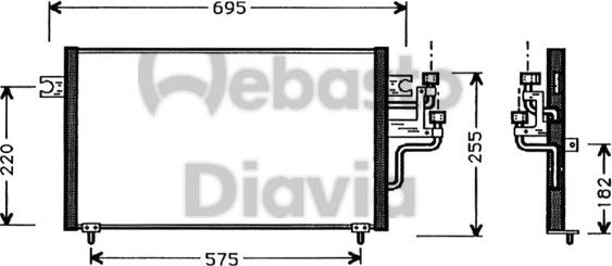 Webasto 82D0225334A - Condensator, climatizare aaoparts.ro