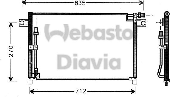 Webasto 82D0225220A - Condensator, climatizare aaoparts.ro