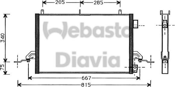 Webasto 82D0225276A - Condensator, climatizare aaoparts.ro