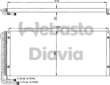 Webasto 82D0226258MA - Condensator, climatizare aaoparts.ro