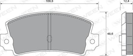 Ween 151-1941 - Set placute frana,frana disc aaoparts.ro