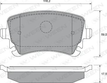 Ween 151-1914 - Set placute frana,frana disc aaoparts.ro