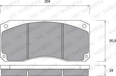 Ween 151-1031 - Set placute frana,frana disc aaoparts.ro
