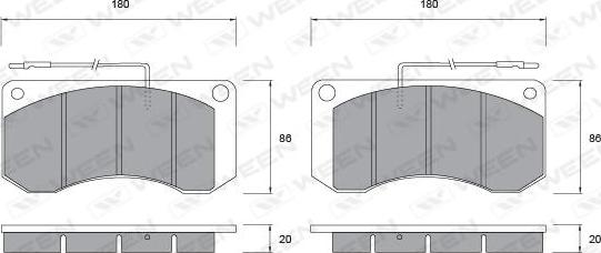 Ween 151-1037 - Set placute frana,frana disc aaoparts.ro