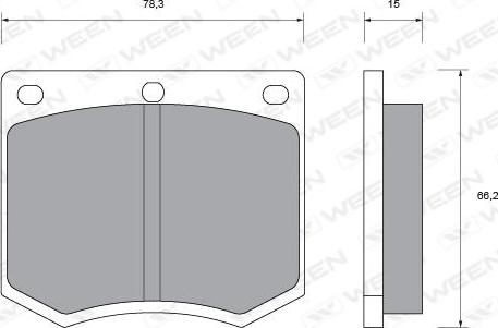 Ween 151-1390 - Set placute frana,frana disc aaoparts.ro