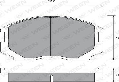 Ween 151-1358 - Set placute frana,frana disc aaoparts.ro