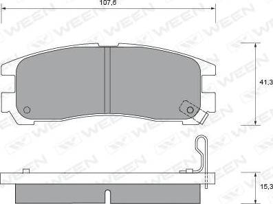 Ween 151-1353 - Set placute frana,frana disc aaoparts.ro