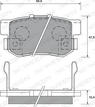 WXQP 42860 - Set placute frana,frana disc aaoparts.ro