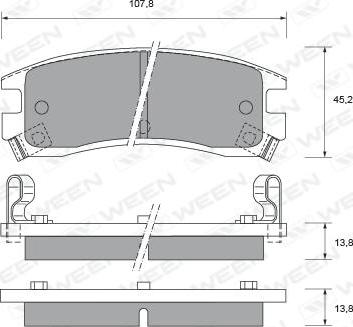 Akebono ASP714 - Set placute frana,frana disc aaoparts.ro