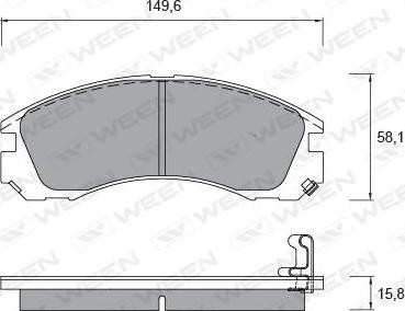 Ween 151-2194 - Set placute frana,frana disc aaoparts.ro
