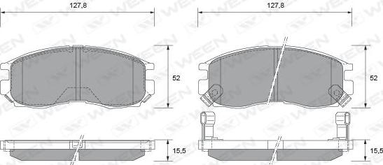 Ween 151-2146 - Set placute frana,frana disc aaoparts.ro