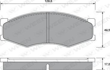 Ween 151-2175 - Set placute frana,frana disc aaoparts.ro