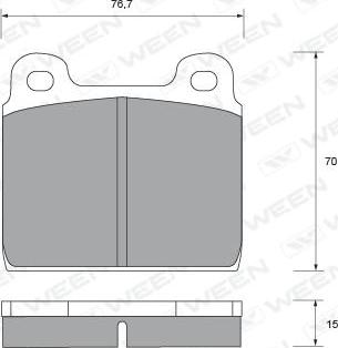 Porsche 911 351 951 02 - Set placute frana,frana disc aaoparts.ro