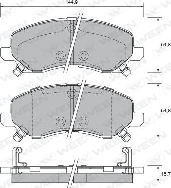 Protechnic PRP1512 - Set placute frana,frana disc aaoparts.ro
