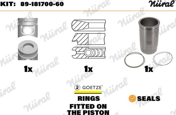 Wilmink Group WG1176442 - Set raparatii, piston / bucsa cursa cilindru aaoparts.ro