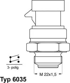 Wilmink Group WG1700187 - Comutator temperatura, ventilator radiator aaoparts.ro