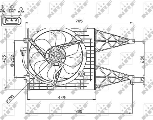 Wilmink Group WG1720669 - Ventilator, radiator aaoparts.ro