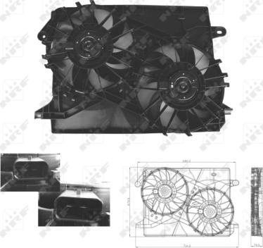 Wilmink Group WG1720615 - Ventilator, radiator aaoparts.ro