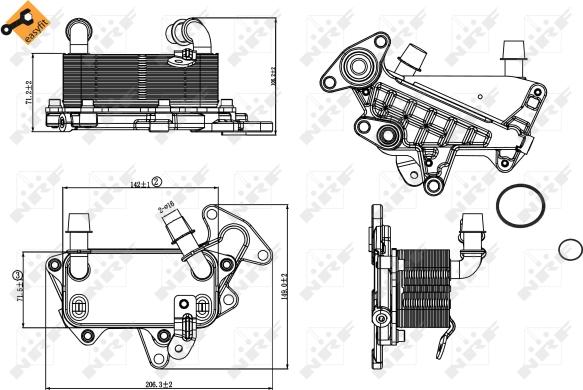 Wilmink Group WG1720005 - Radiator racire ulei, cutie de viteze automata aaoparts.ro