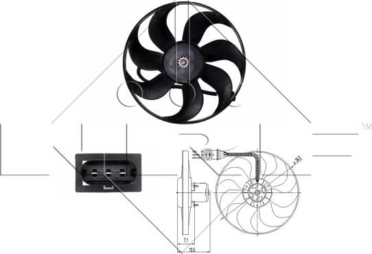 Wilmink Group WG1720359 - Ventilator, radiator aaoparts.ro