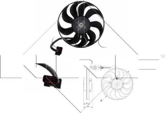 Wilmink Group WG1720360 - Ventilator, radiator aaoparts.ro