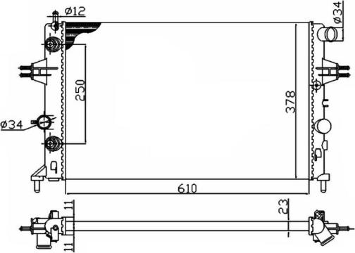 Wilmink Group WG1721382 - Radiator, racire motor aaoparts.ro