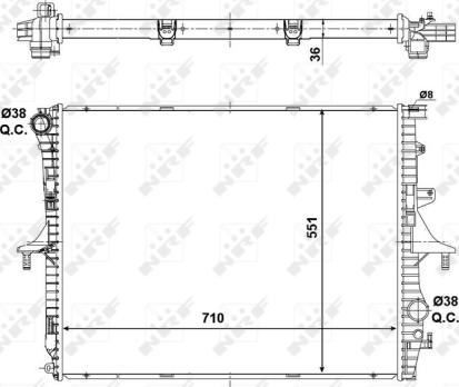 Wilmink Group WG1722608 - Radiator, racire motor aaoparts.ro