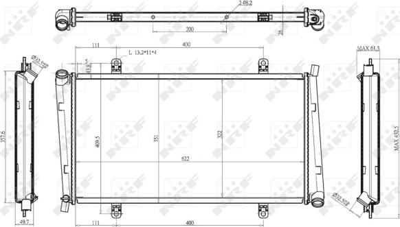 Wilmink Group WG1722093 - Radiator, racire motor aaoparts.ro