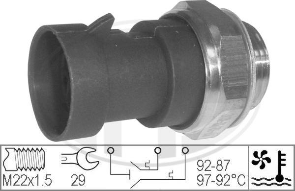 Wilmink Group WG1777092 - Comutator temperatura, ventilator radiator aaoparts.ro