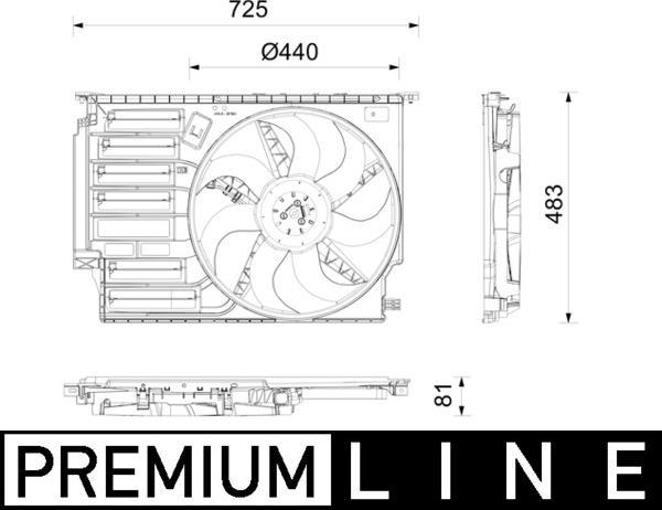 Wilmink Group WG2418030 - Ventilator, radiator aaoparts.ro