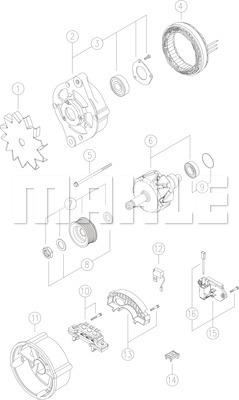 Wilmink Group WG2043707 - Generator / Alternator aaoparts.ro
