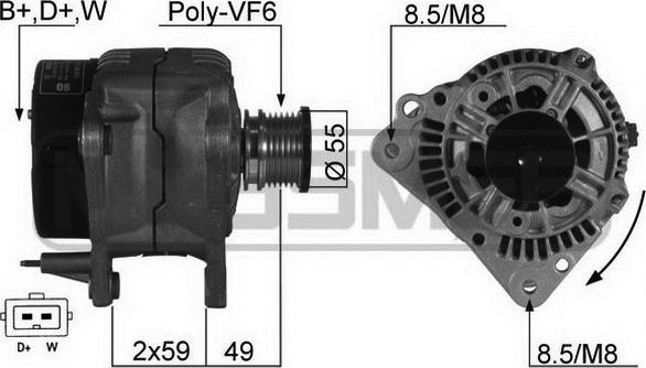 Wilmink Group WG2011626 - Generator / Alternator aaoparts.ro