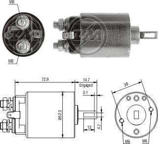 Wilmink Group WG2018102 - Solenoid, electromotor aaoparts.ro