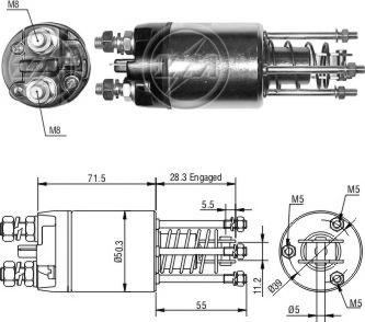 Wilmink Group WG2017979 - Solenoid, electromotor aaoparts.ro