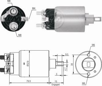 Wilmink Group WG2017826 - Solenoid, electromotor aaoparts.ro