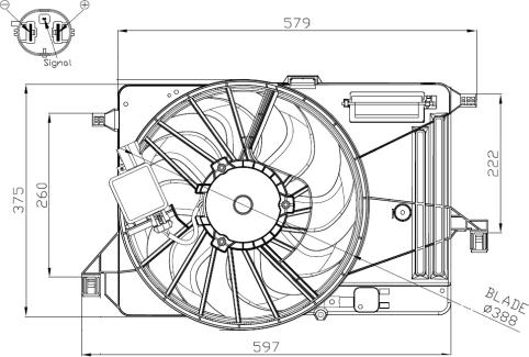 Wilmink Group WG2161784 - Ventilator, radiator aaoparts.ro