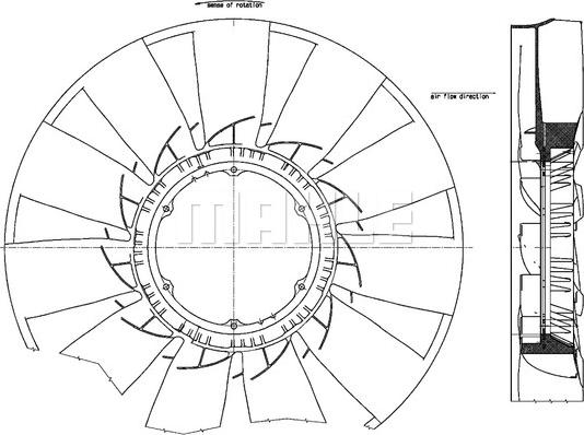 Wilmink Group WG2180953 - Paleta ventilator, racire motor aaoparts.ro